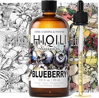 HIQILI Blueberry Fragrance Oil for Candle & Soap Making, Fruity Scents for Reed Diffuser Oil Refill, Add to Lotion, Body Wash - 5.07 Fl Oz