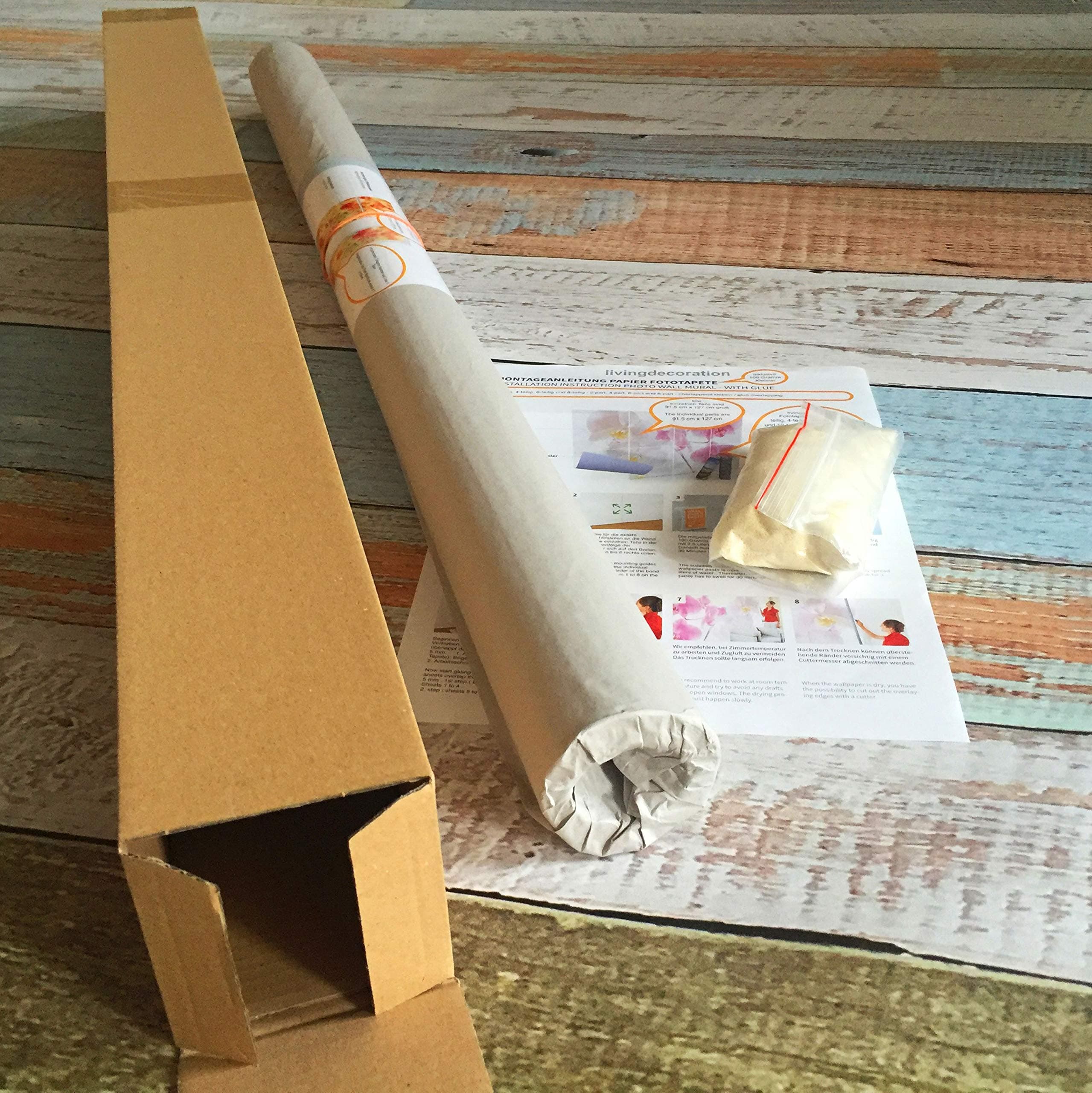 Photo Wallpaper Waterfall 274 x 254 cm Including Paste Forest River Wallpaper Jungle Thailand Asia