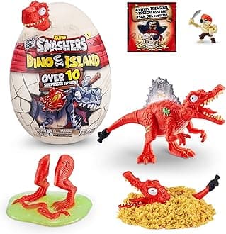 ZURU SMASHERS Dino Island Mini Egg Spinosaurus By Zuru Prehistoric Discovery Toy With 10 Surprises, Dinosaur Toys, Slime, Sand And More Age 5+