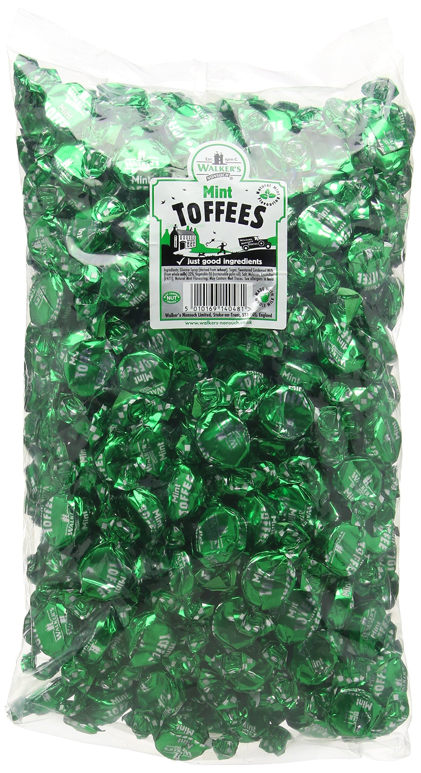 Walkers Nonsuch Mint Toffees, 2.5 kg