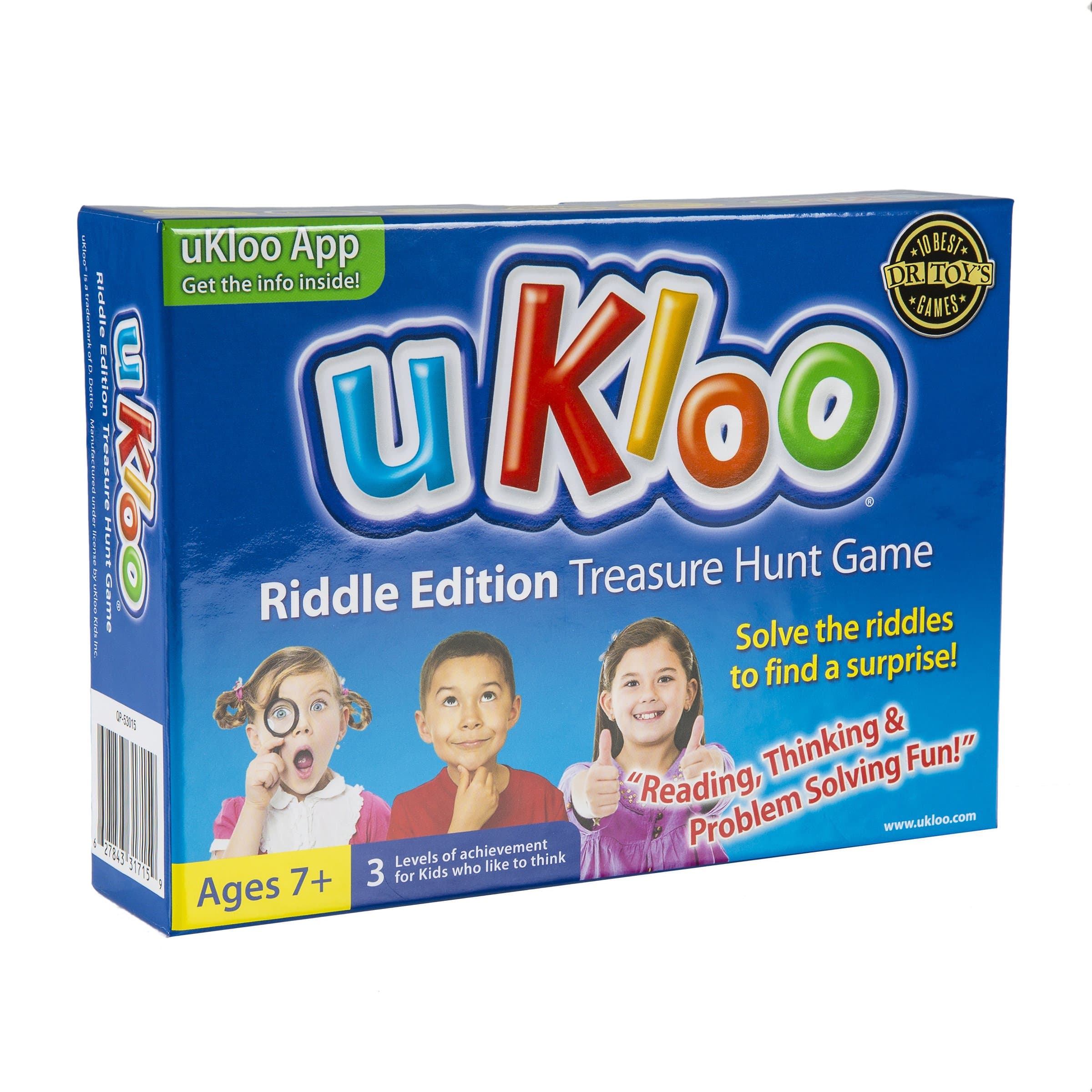 ukloo Kids 334663 Treasure Hunt Game Riddle Edition, Multicoloured, 5.4 x 7.4 x 1.65 cm