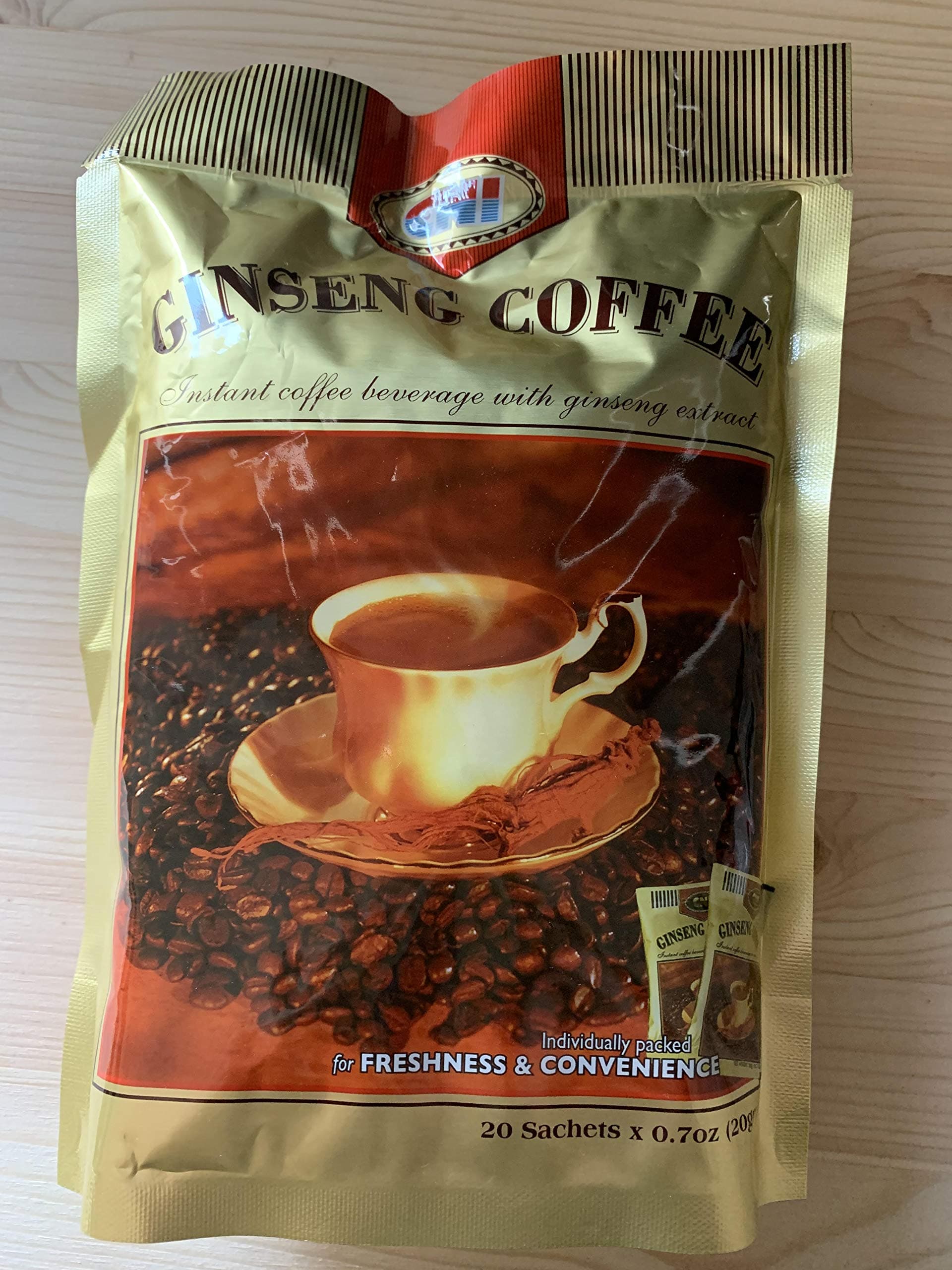 CNI Ginseng Coffee Pouch (20 Sachets 20 Gms Each)