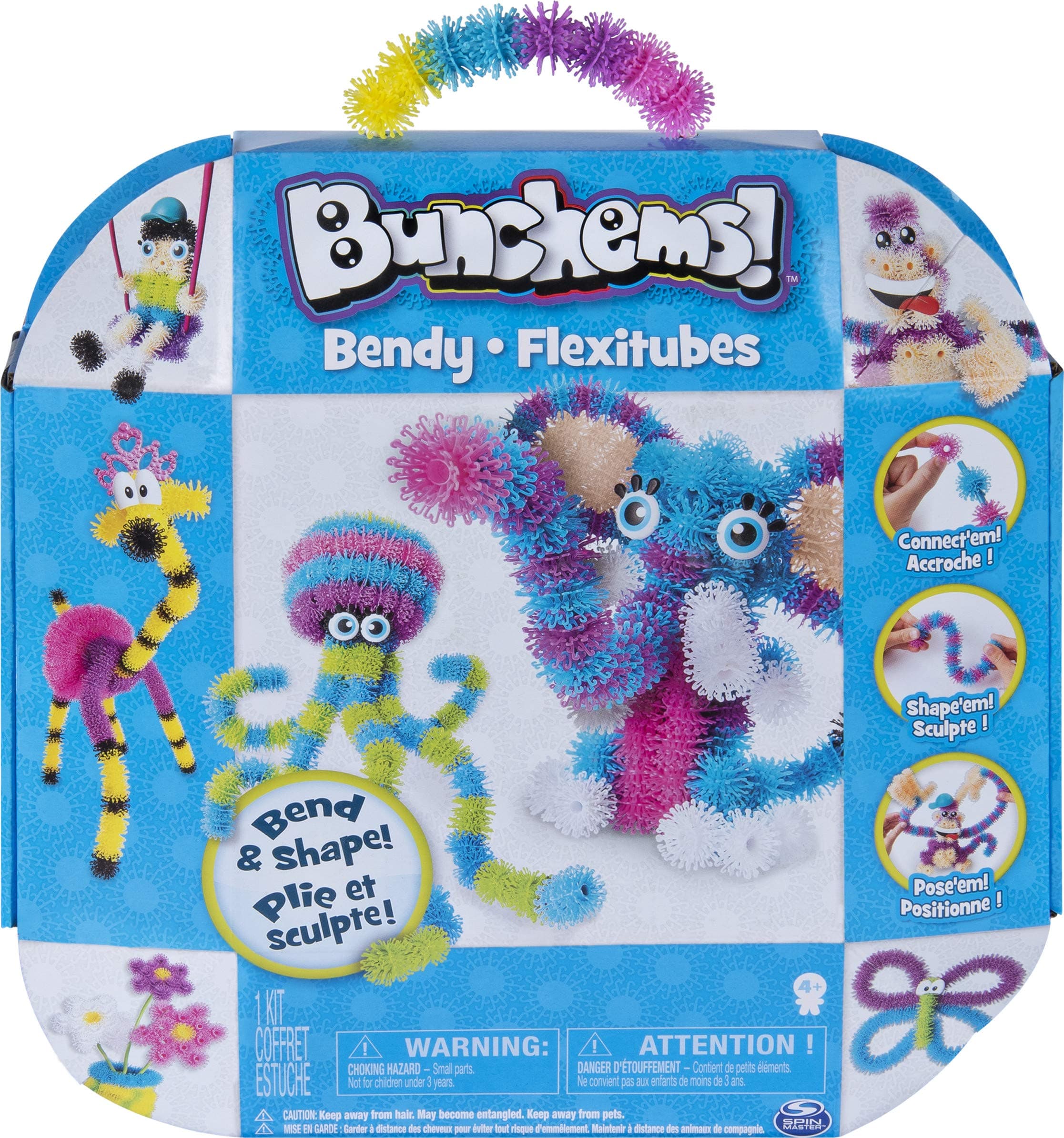 BunchemsBendy Activity Kit to Build Poseable Creations with 346 and 9 Accessories