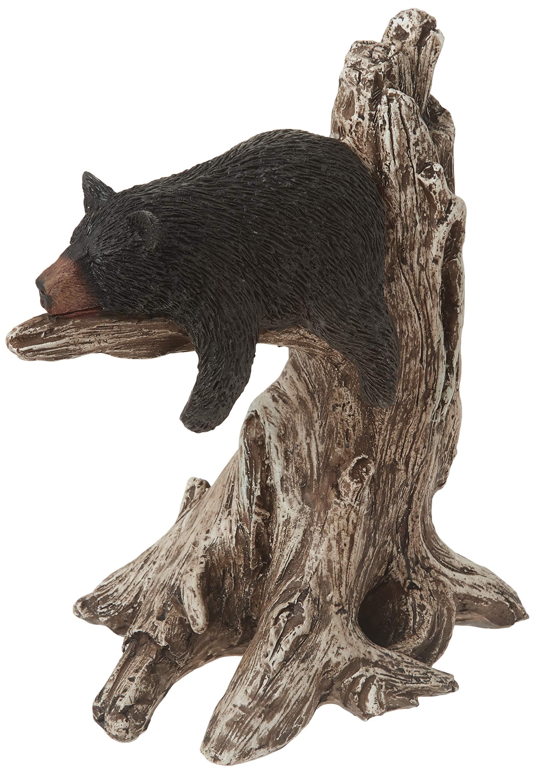 G-54292 Black Bear Sleeping on Tree Branch Figurine, 9"