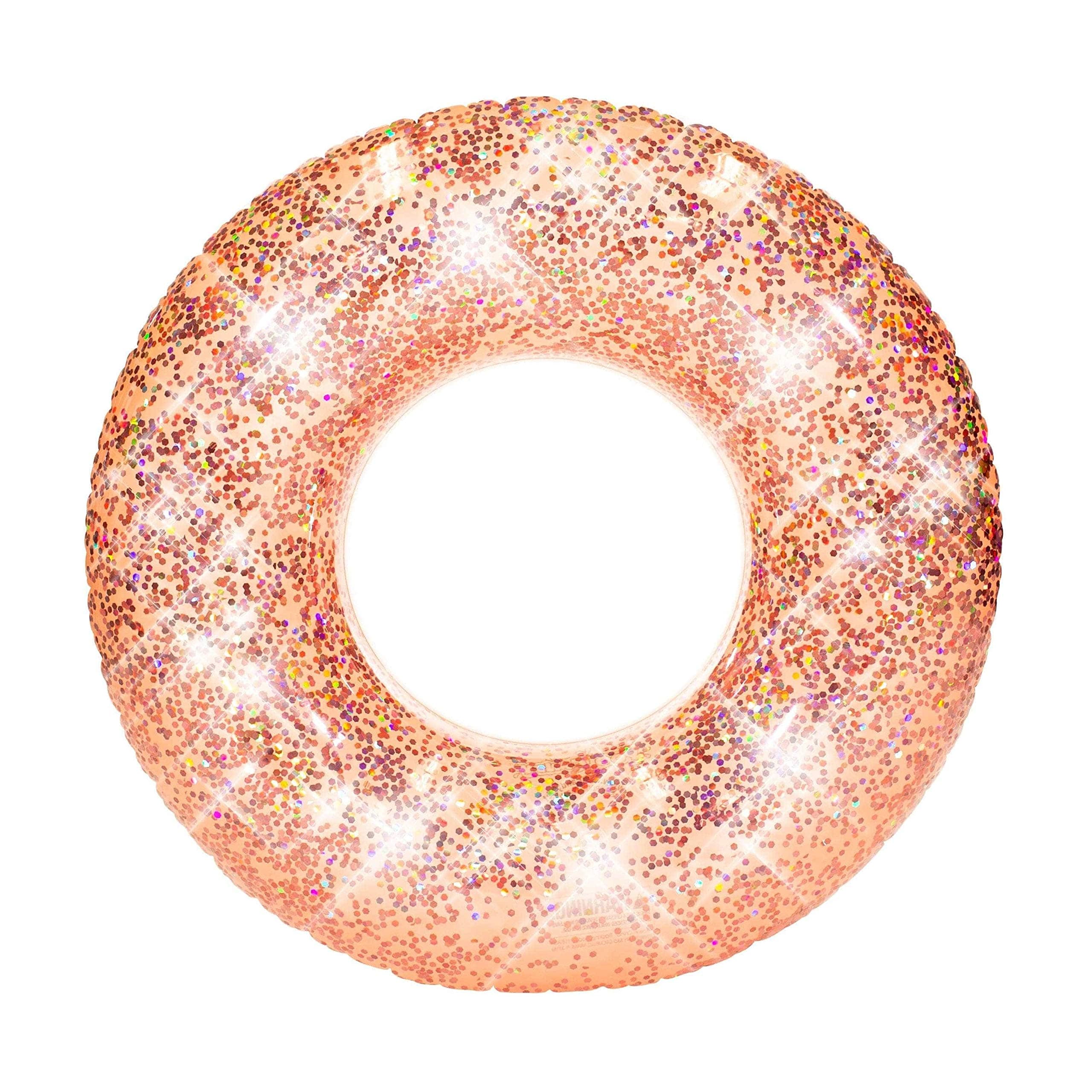 PoolcandyJumbo Pool Tube, 48", Rose Gold Glitter
