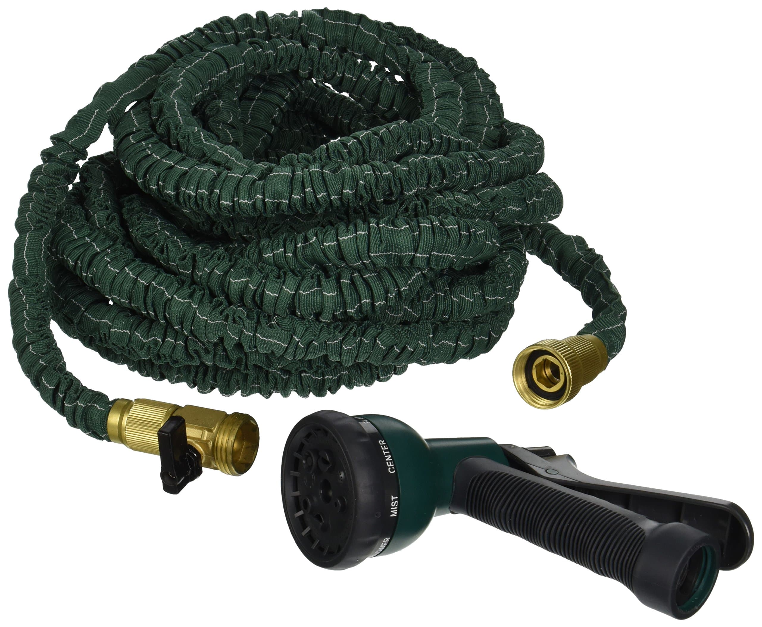 75' Flexible and Expanding Pocket Garden Hose with 8 Pattern Nozzle