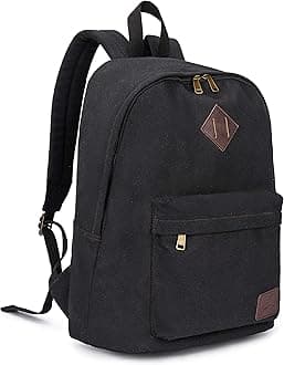 Canvas Vintage Backpack Lightweight Travel Daypack Laptop Backpack College Student Rucksack for Men Women