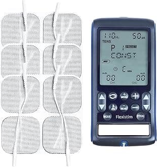 TensCare Flexistim Multi Mode Electrotherapy Unit + 12 Replacement Pads (Eligible for VAT relief in the UK)
