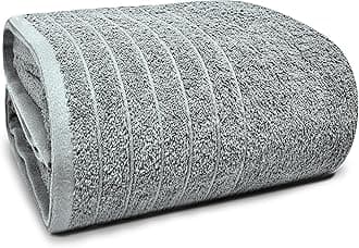 Tens Towels Pack of 1 Jumbo Bath Sheet 40 x 80 Inches, Extra Large & Light Weight, Quicker to Dry, 100% Cotton, Super Soft & Absorbent, Perfect to Wrap Yourself in, Cool Grey