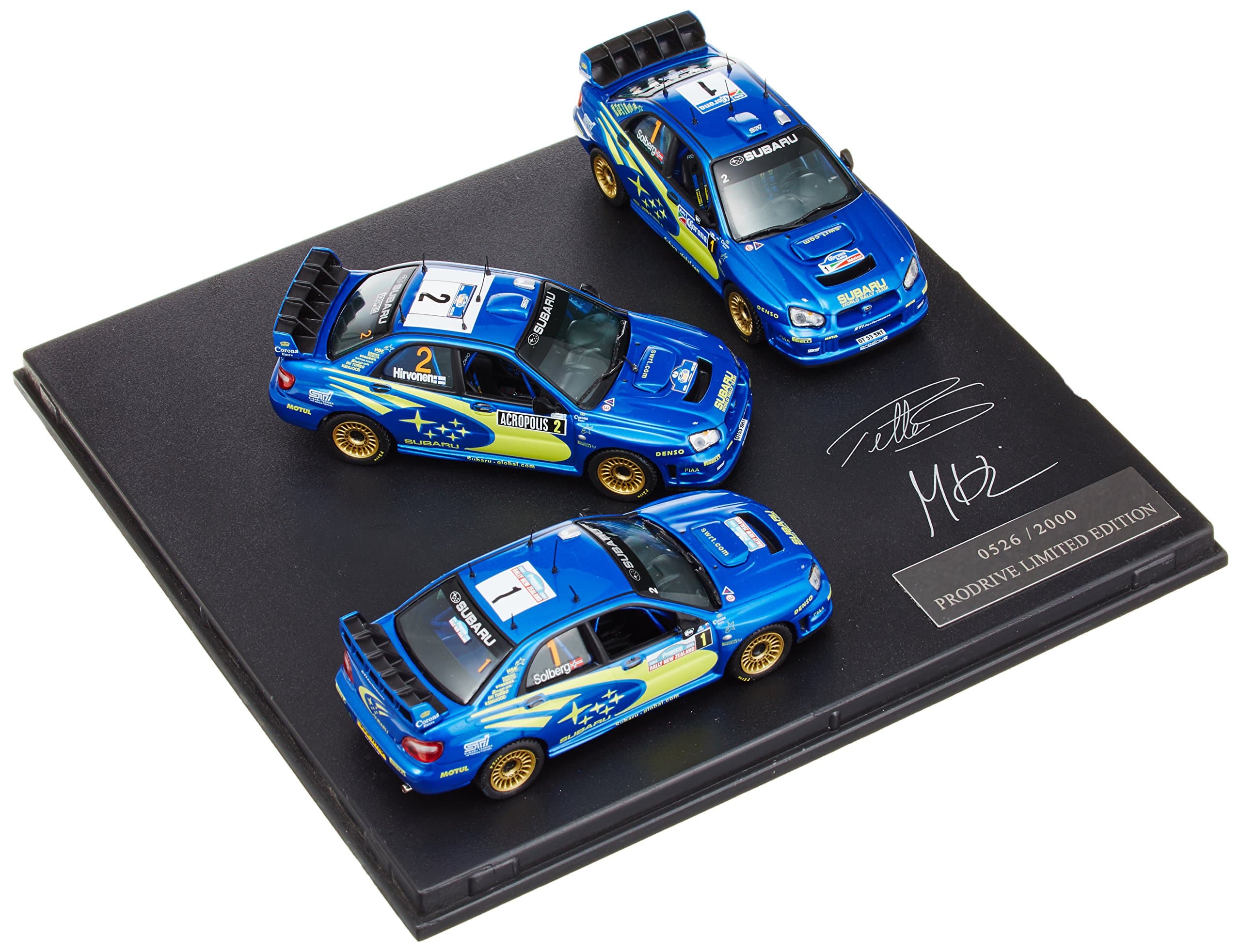 1/43 Subaru Impreza WRC 3 table set with flag (japan import)