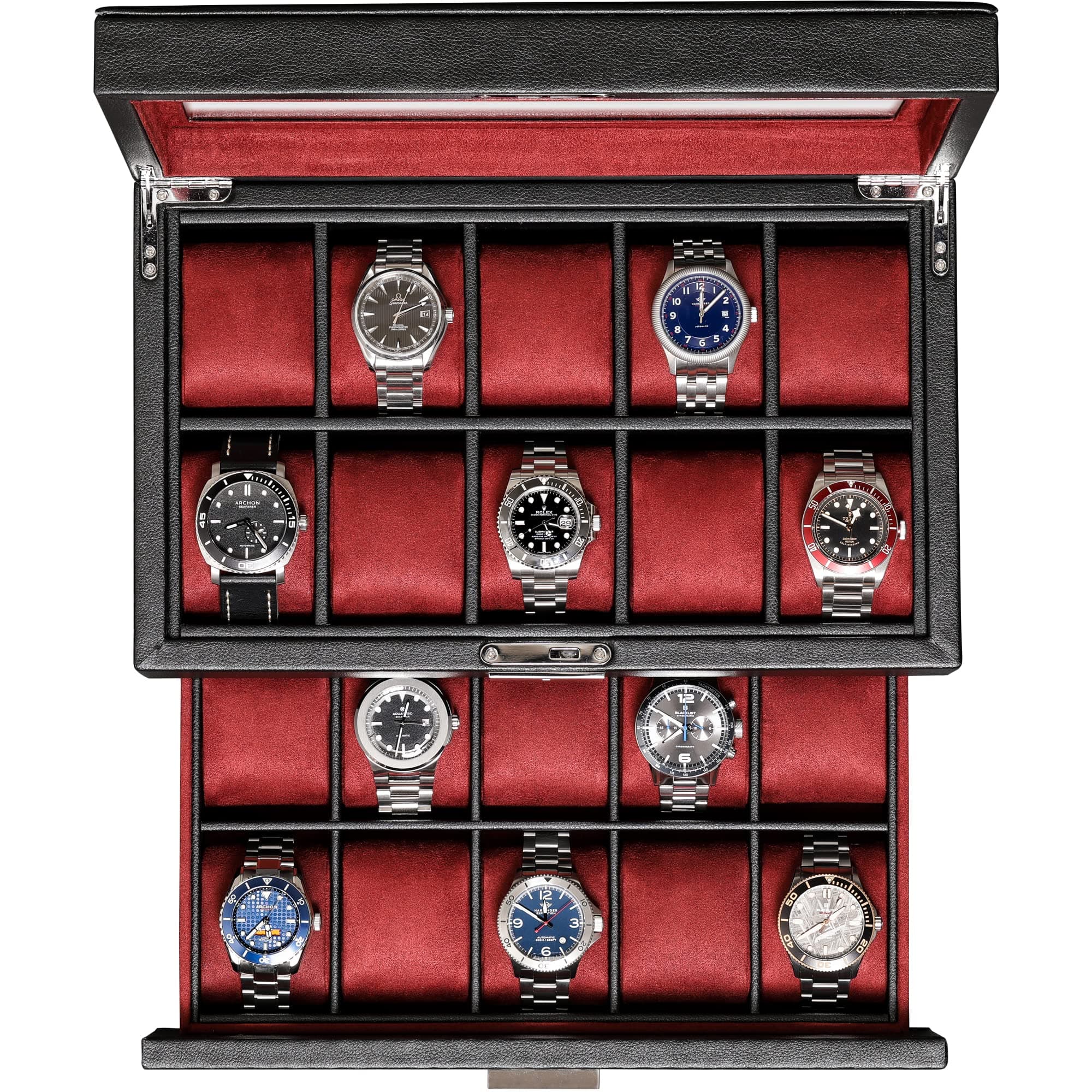 20 Slot Leather Watch Box
