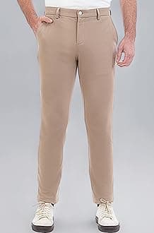 Luxury PV Stretchable Casual Pants for Men | Stylish Slim Fit Men's Wear Trousers for Office or Party | Mens Fashion Dress Trouser with Expandable Waist & 4 Way Stretch