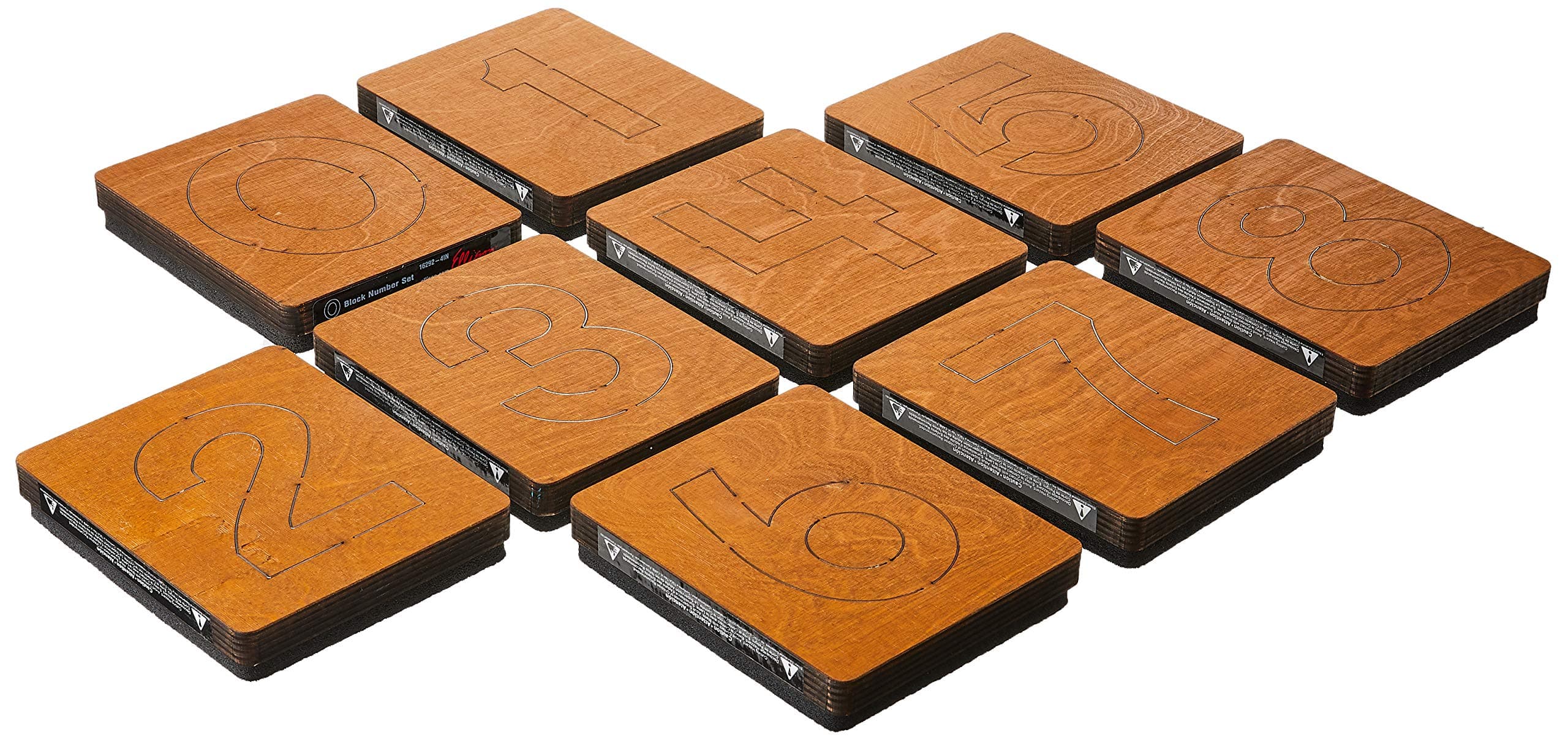 SureCut Die 16292-4IN, Block Number, 9 Pack