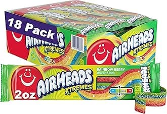 Air Heads Xtremes Sour Belts (Pack of 18)