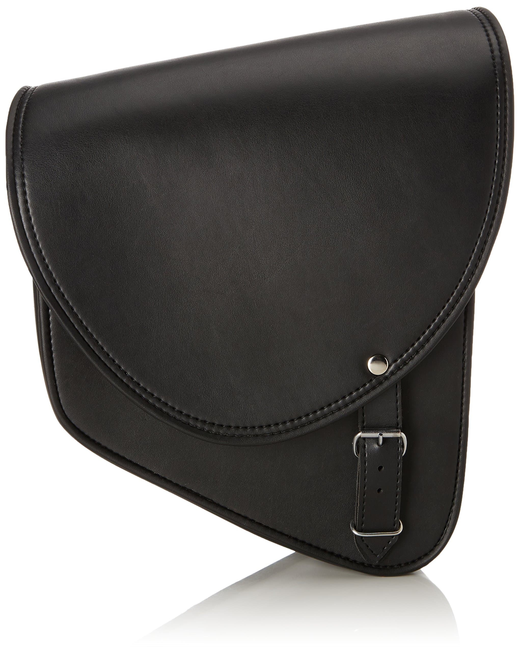 Customaccess AP0004N Right Side Barcelona Model Leather Saddlebag for Harley Davidson Sportster/Kawasaki Vulcan S