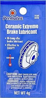 Permatex 09973 Counterman's Choice Ceramic Extreme Brake Parts Lubricant, 5 g Pouch