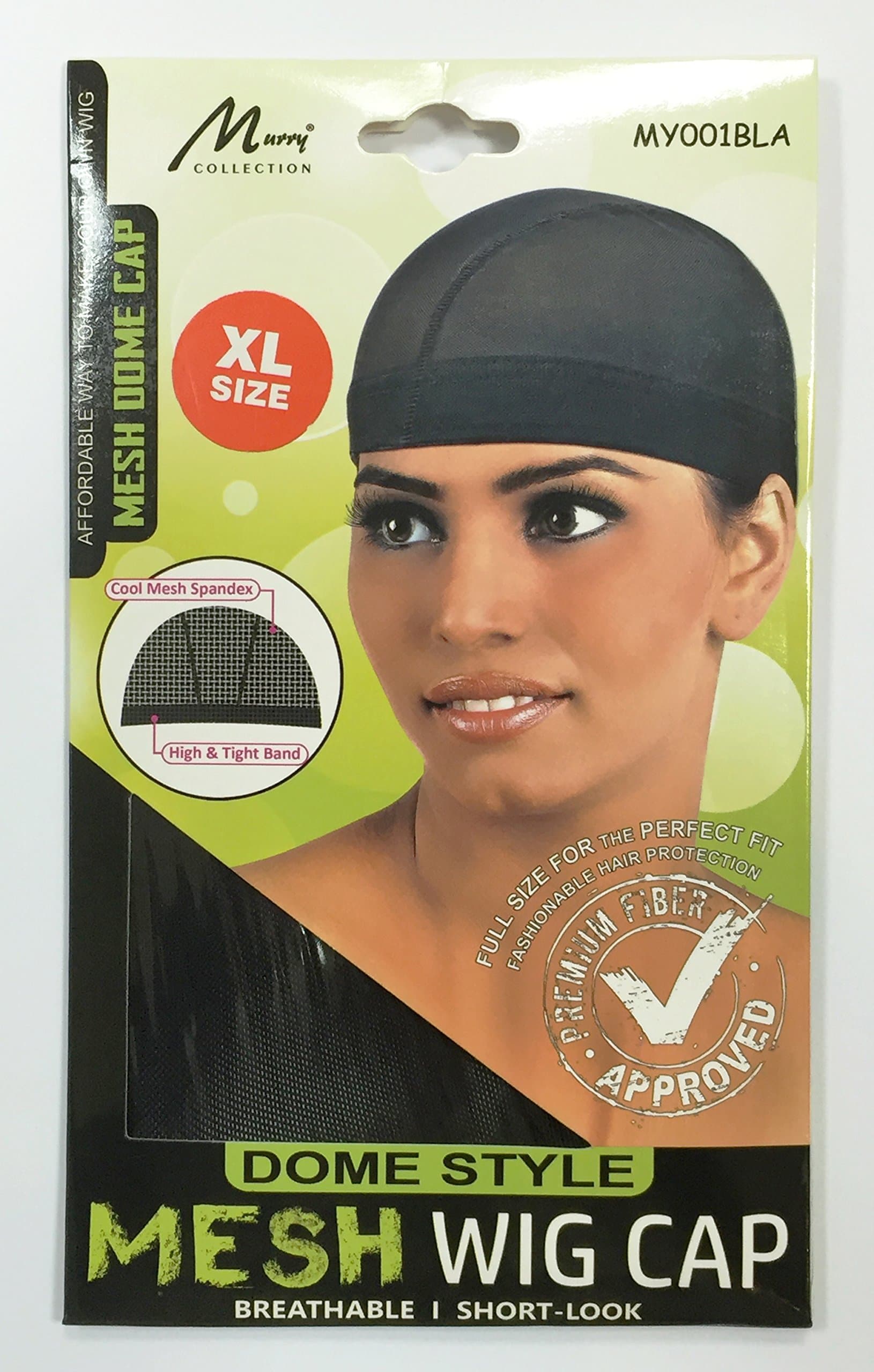 Mesh Dome Wig Cap Breathable/Short-Look XL Dome Style MY001BK