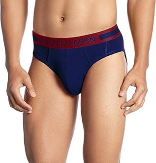 U.S. POLO ASSN. Men Solid Supima Cotton Spandex I615 Briefs - Pack Of 1