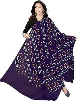 Women's Cotton Dupatta, Violet, One Size