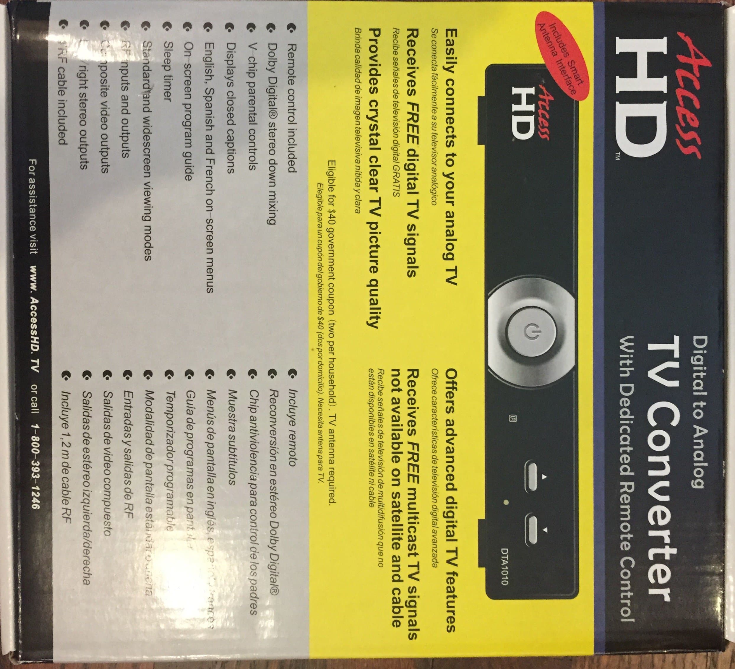 1010D Digital To Analog TV Converter Box