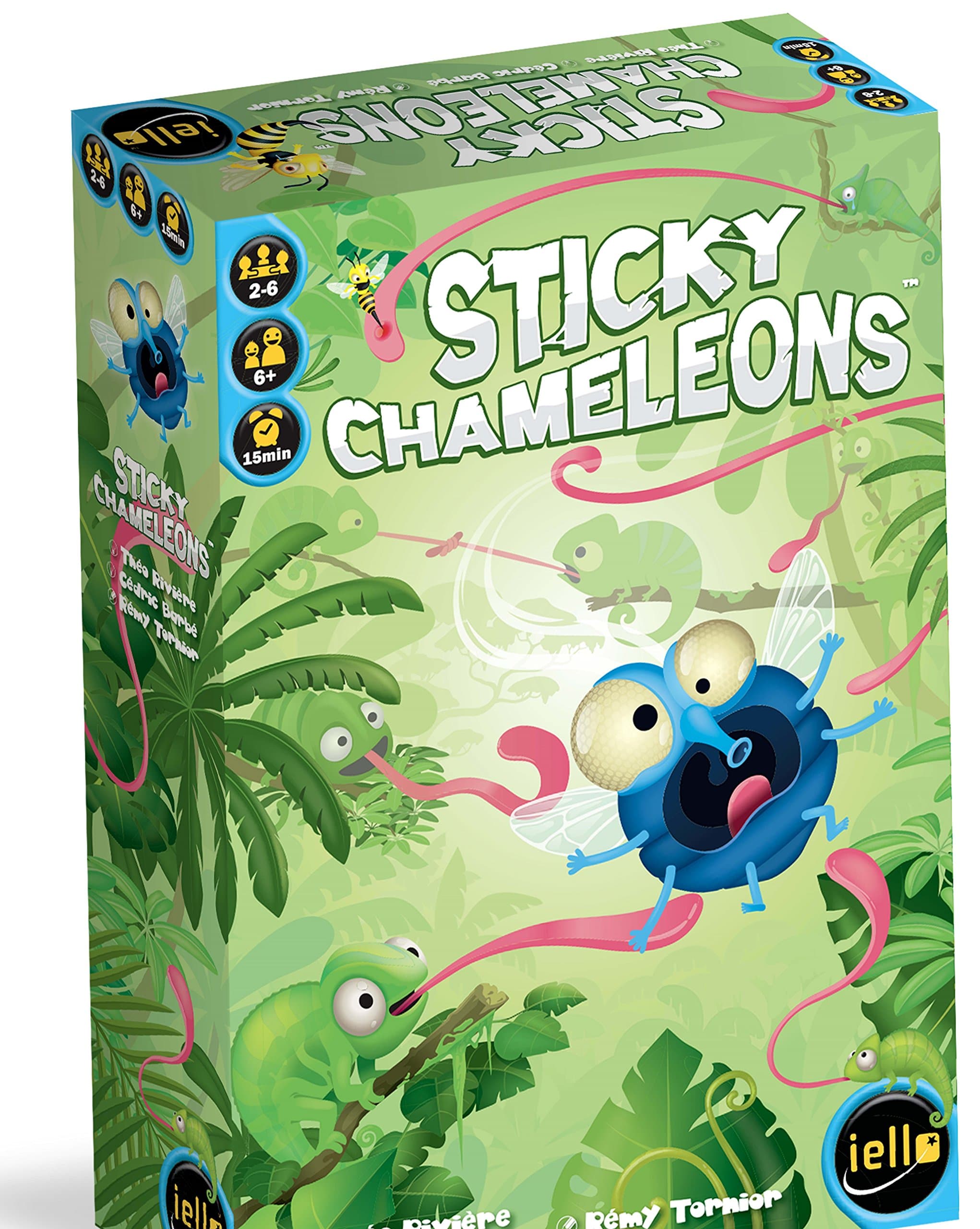 Iello IEL51481 Sticky Chameleons Game, Multicoloured
