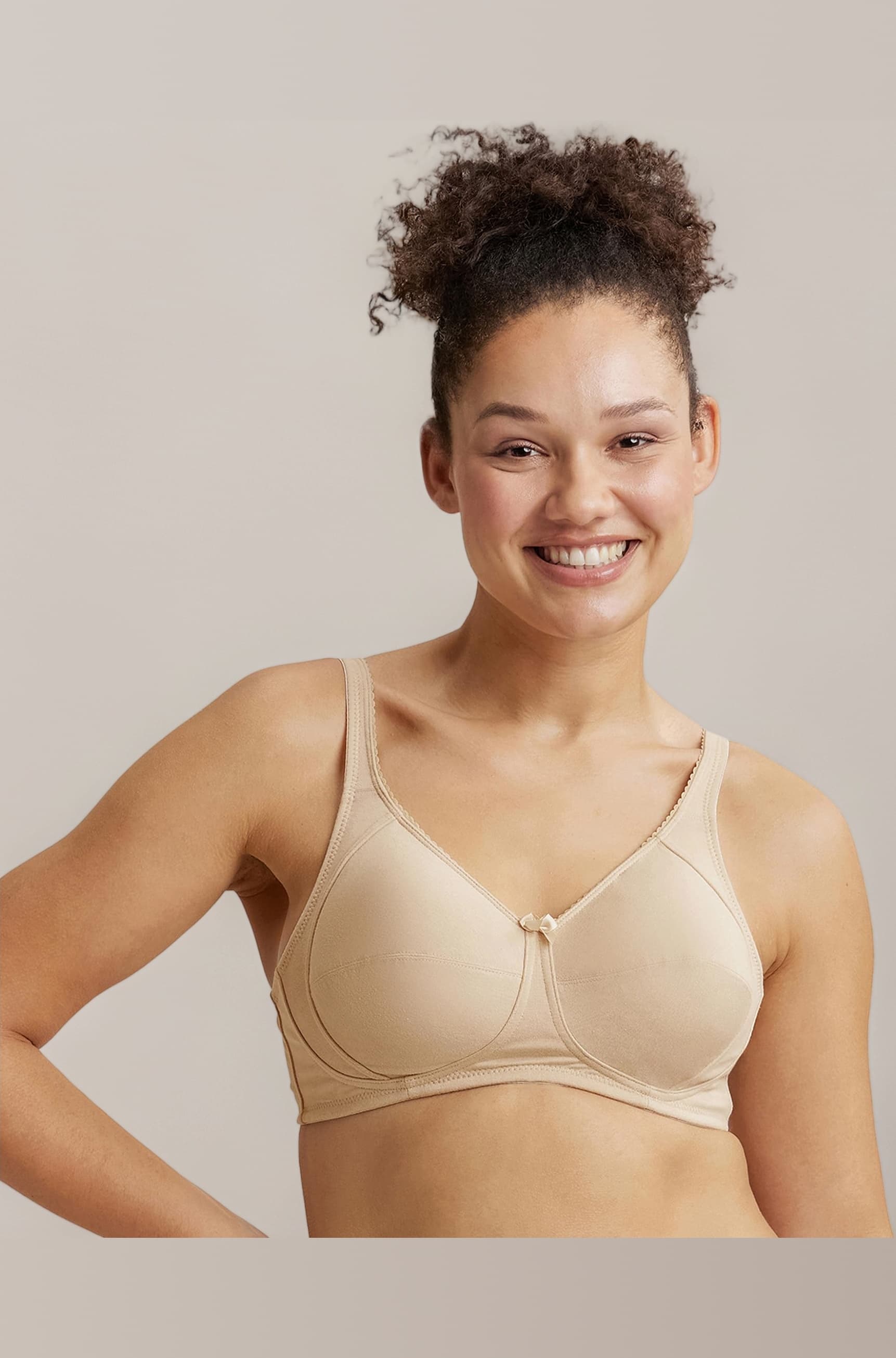 Jockey ES13 Plus Size Bra | Wirefree | Non Padded | Full Coverage |Side Panel Support | Super Combed Cotton Elastane Fabric