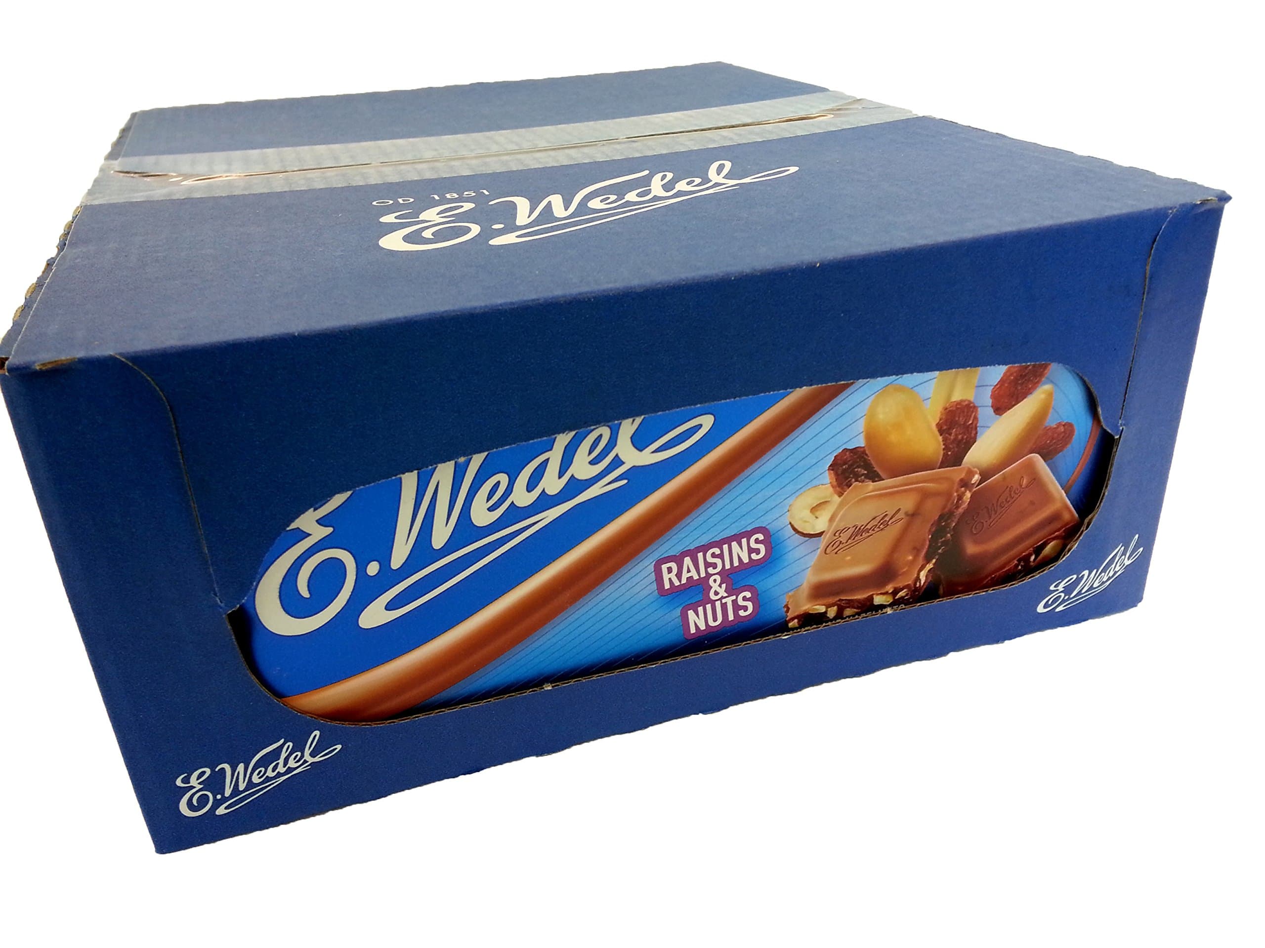 E. Wedel Milk Chocolate with Raisins & Nuts 100g (Case of 20)