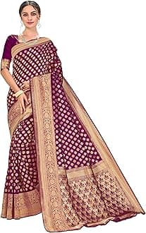 Women's Kanchipuram Art Silk Saree With Blouse Piece