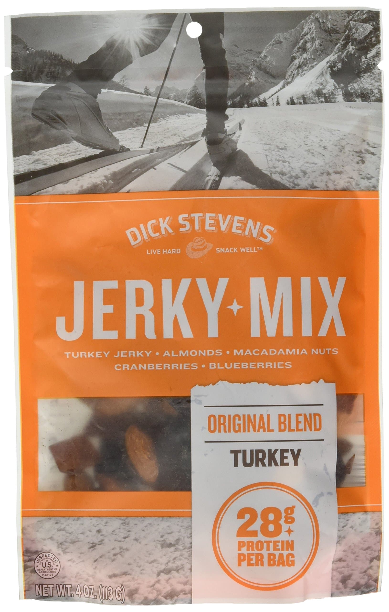 Dick Stevens Jerky Turkey Mix, Original, 0.25 Pound