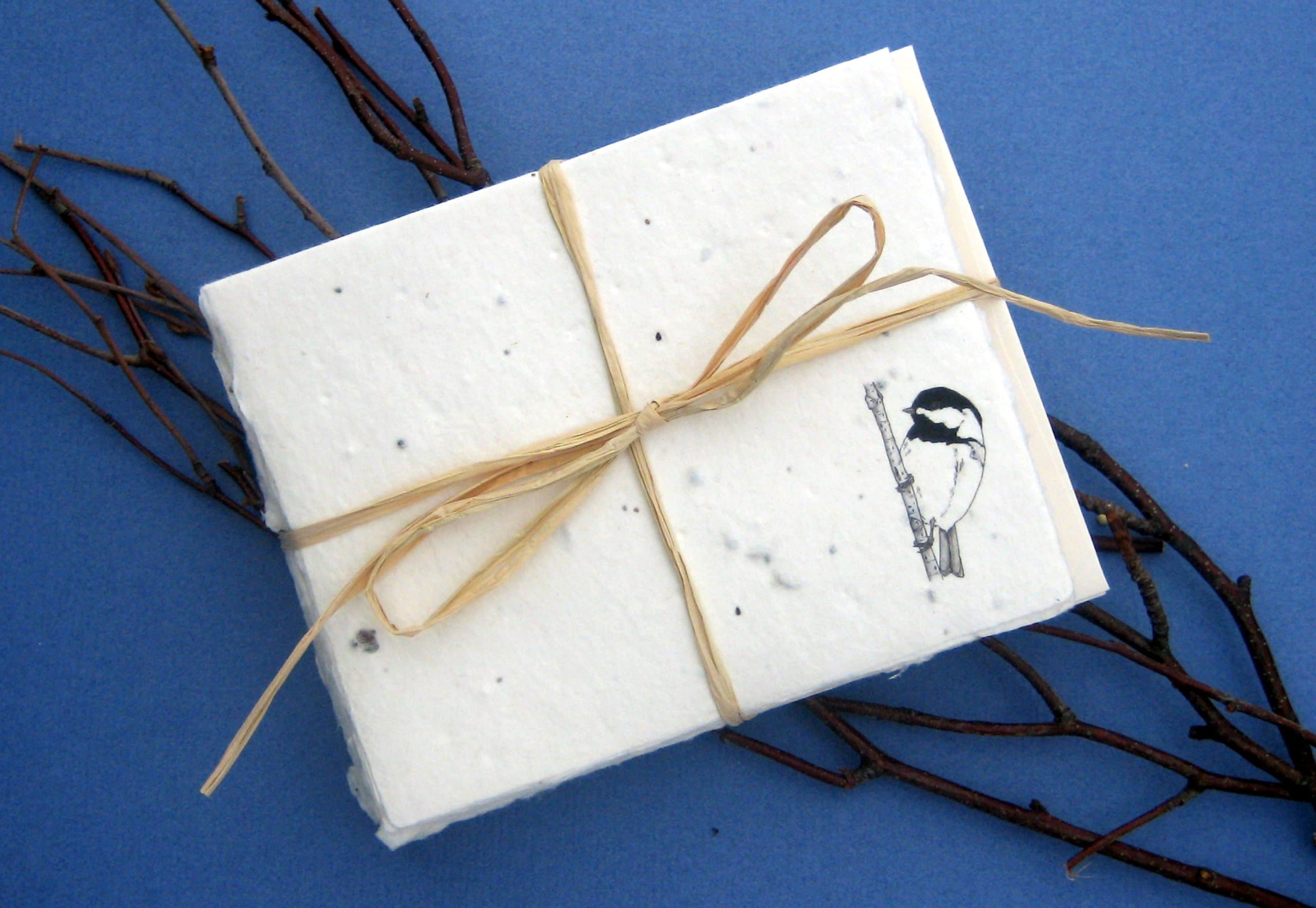 Cast Paper Art CPAFFS2 Note Cards Chickadee (1 pk 5 cards)