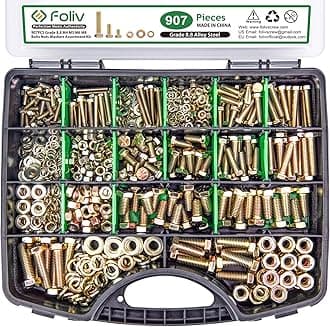 907pcs Metric Bolts and Nuts Kit
