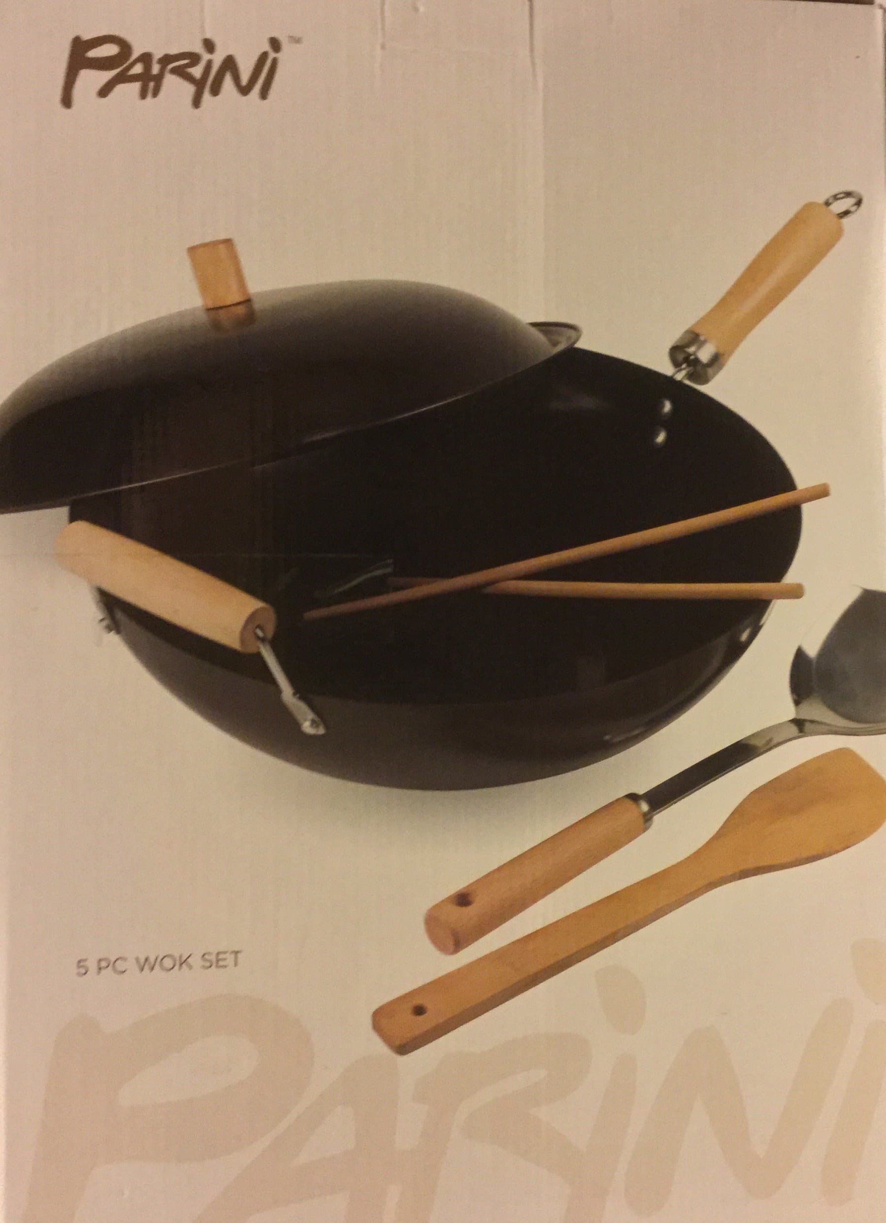 5-Piece Asian Wok Pan Set