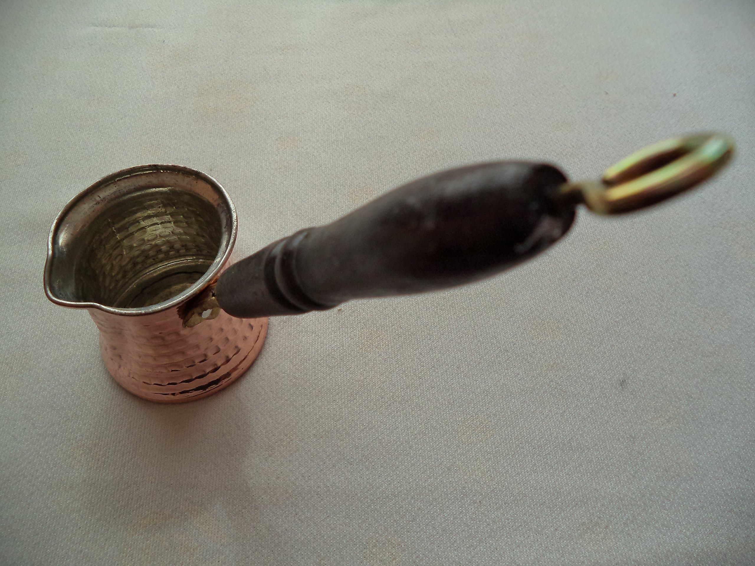 (cezve/ibrik) with wooden handle - Small 8 oz