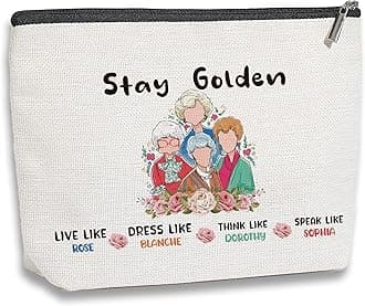 Golden Inspired Gifts for Women Friend TV Show Inspire Cosmetic Bag Travel Toiletry Makeup Zipper Pouch
