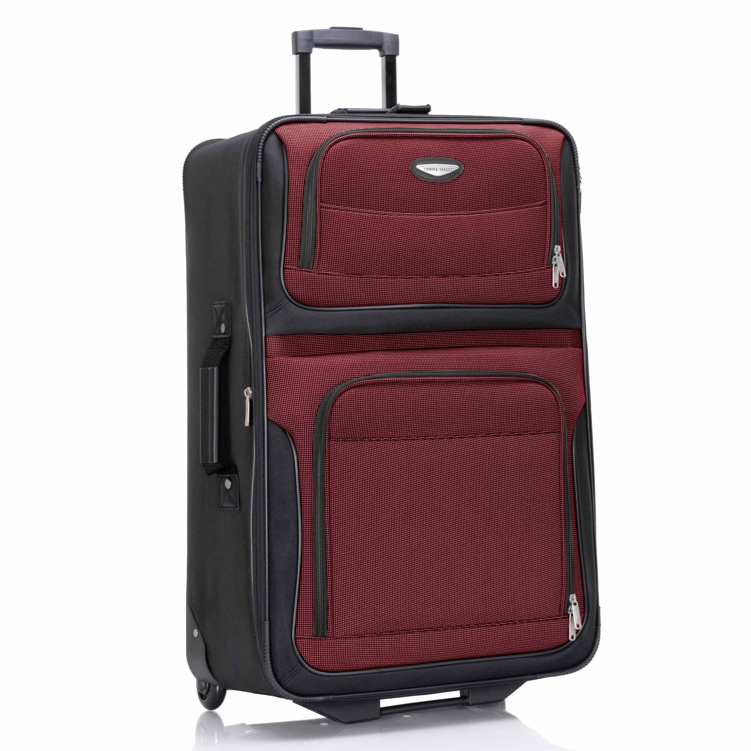Amsterdam Softside Expandable Luggage with Rolling Wheels, Red, 29-Inch Large
