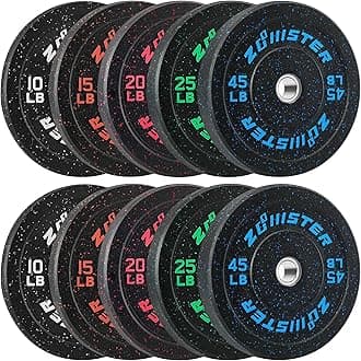 Bumper Plate Olympic Weight Plate High Bounce Bumper Weight Plate with Steel Insert Strength Training Weight Lifting Plate