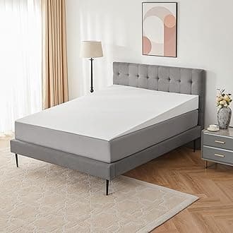 Mattress Wedge Only, 7-Inch Twin Inclined Bed Wedge Mattress Topper for Acid Reflux, GERD, Neck & Back Pain, Snoring, Adjustable Elevator Under Mattress Support for Bedroom