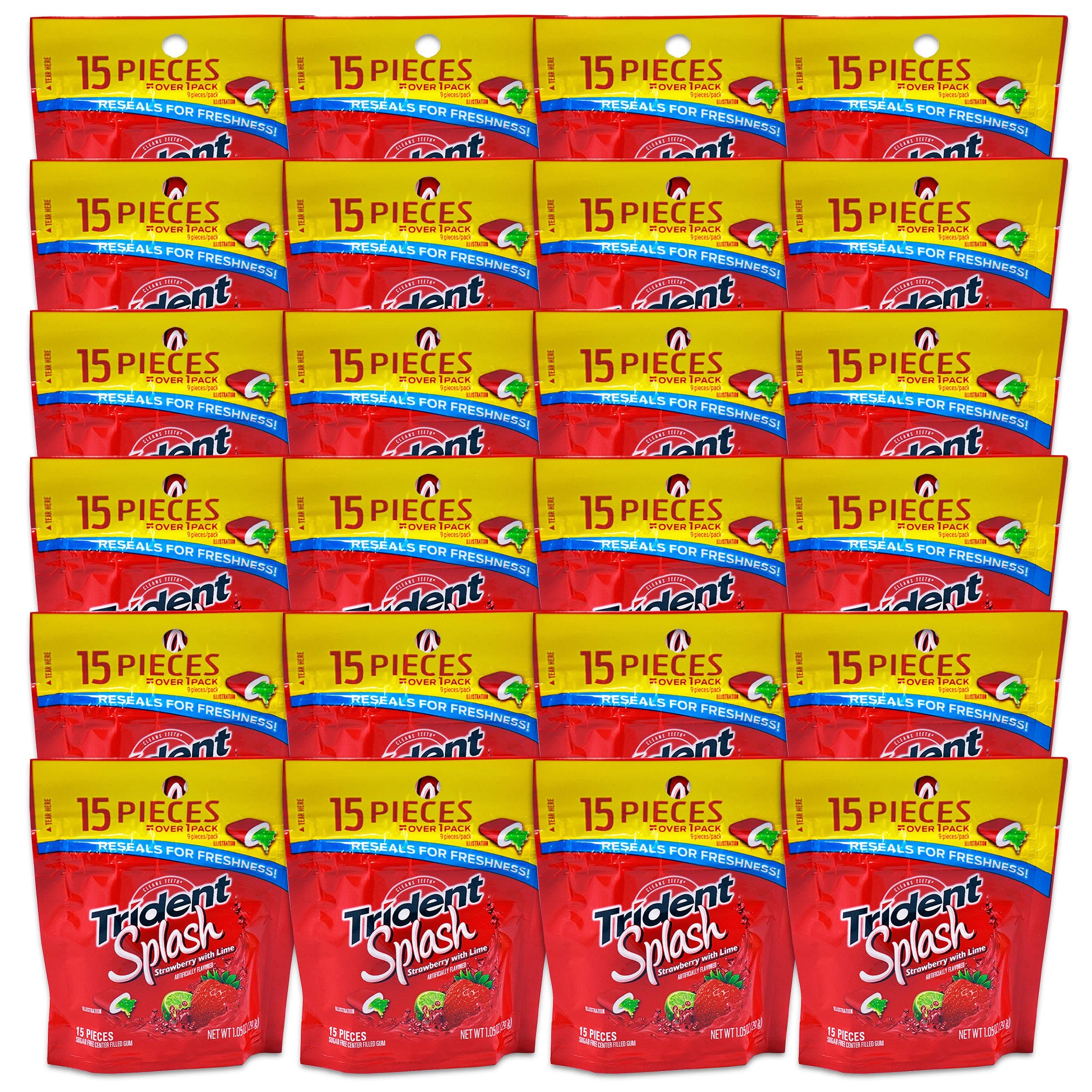 SELPONT 360 Ct) Trident Gum Strawberry Lime Splash