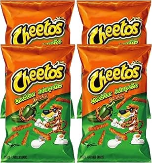 Cheetos, Cheddar Jalapeno Crunchy - 8.5 oz (Pack of 4) by Cheetos