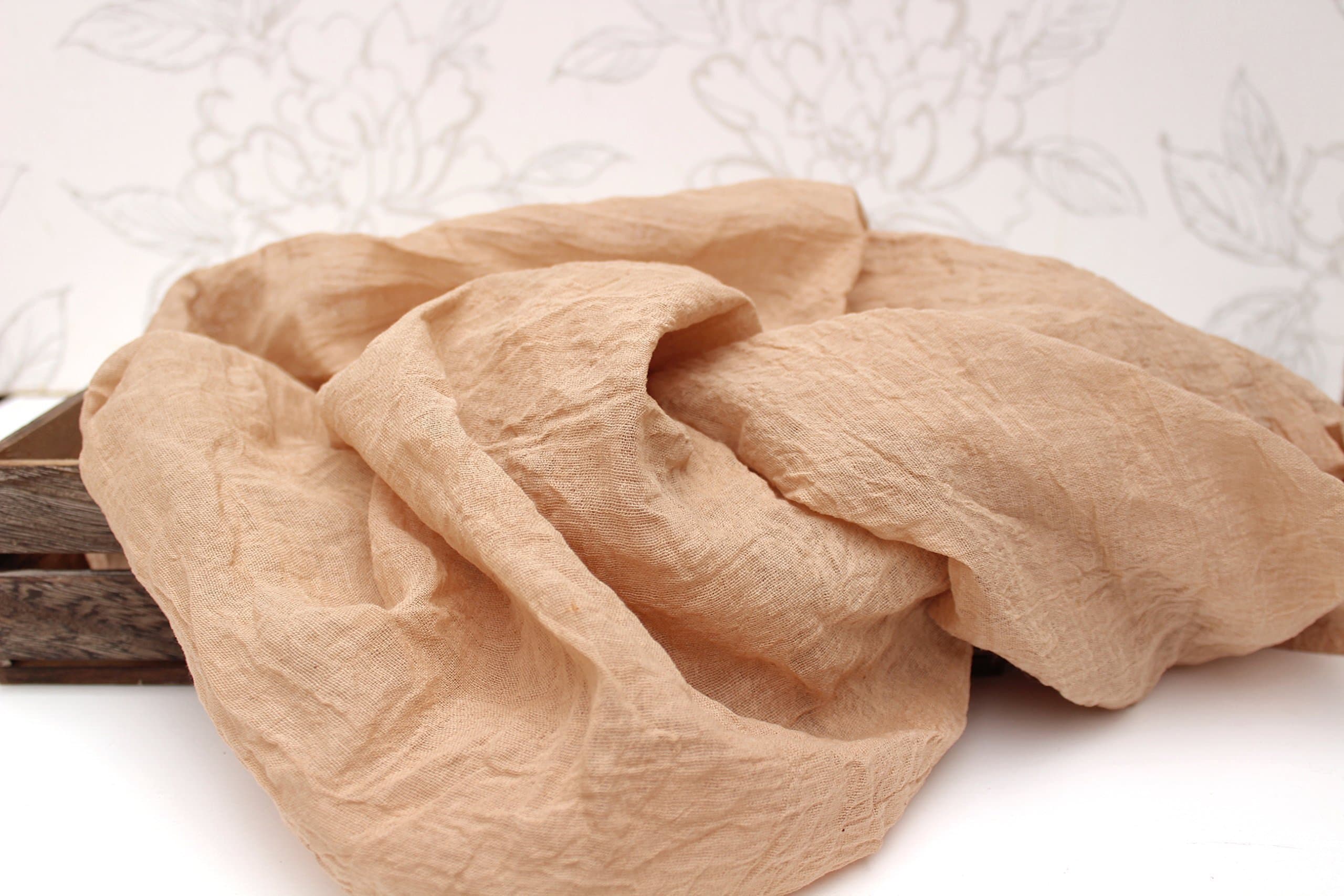 Handmade Tea-dyed Cheesecloth Layer Photography Prop