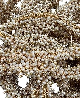 Unikart Loreals Pearl Beads for Jewellery Making, Jhumki & Necklace Making, Art & Craft Pack of 25 Grams, Multicolor