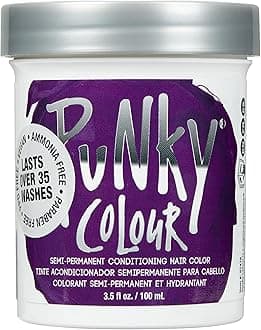 Punky Purple Semi Permanent Conditioning Hair Color, Vegan, Ppd And Paraben Free, Lasts Up To 25 Washes, 3.5Oz