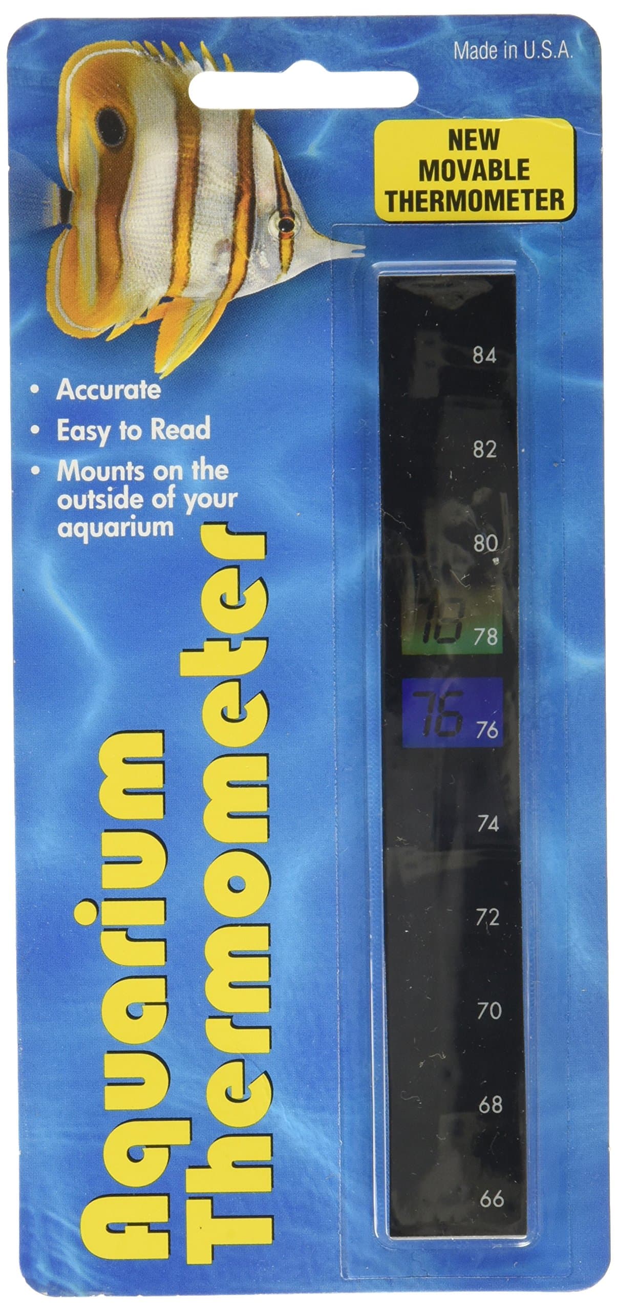 LLC 43330972: Liquid Crystal Aquarium Thermometer Vertical