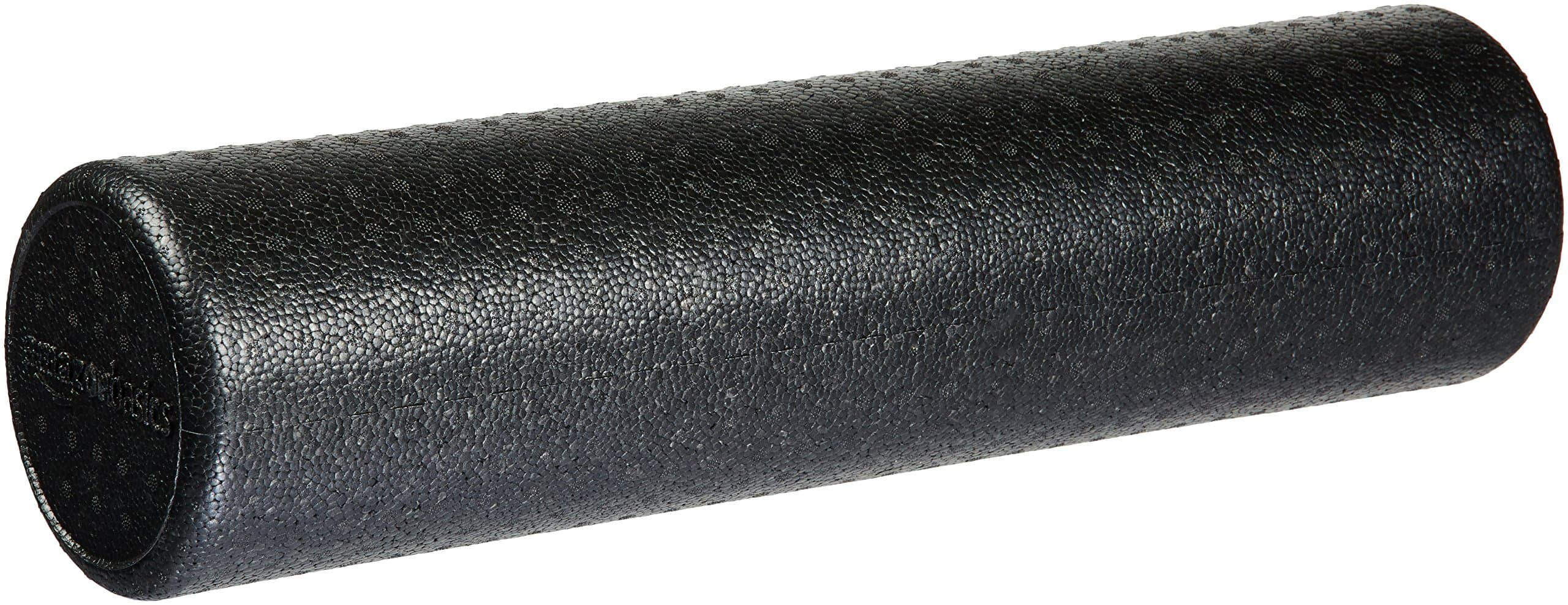 Amazon Basics High-Density Round Foam Roller for Exercise and Recovery - 60.9 cm, Black
