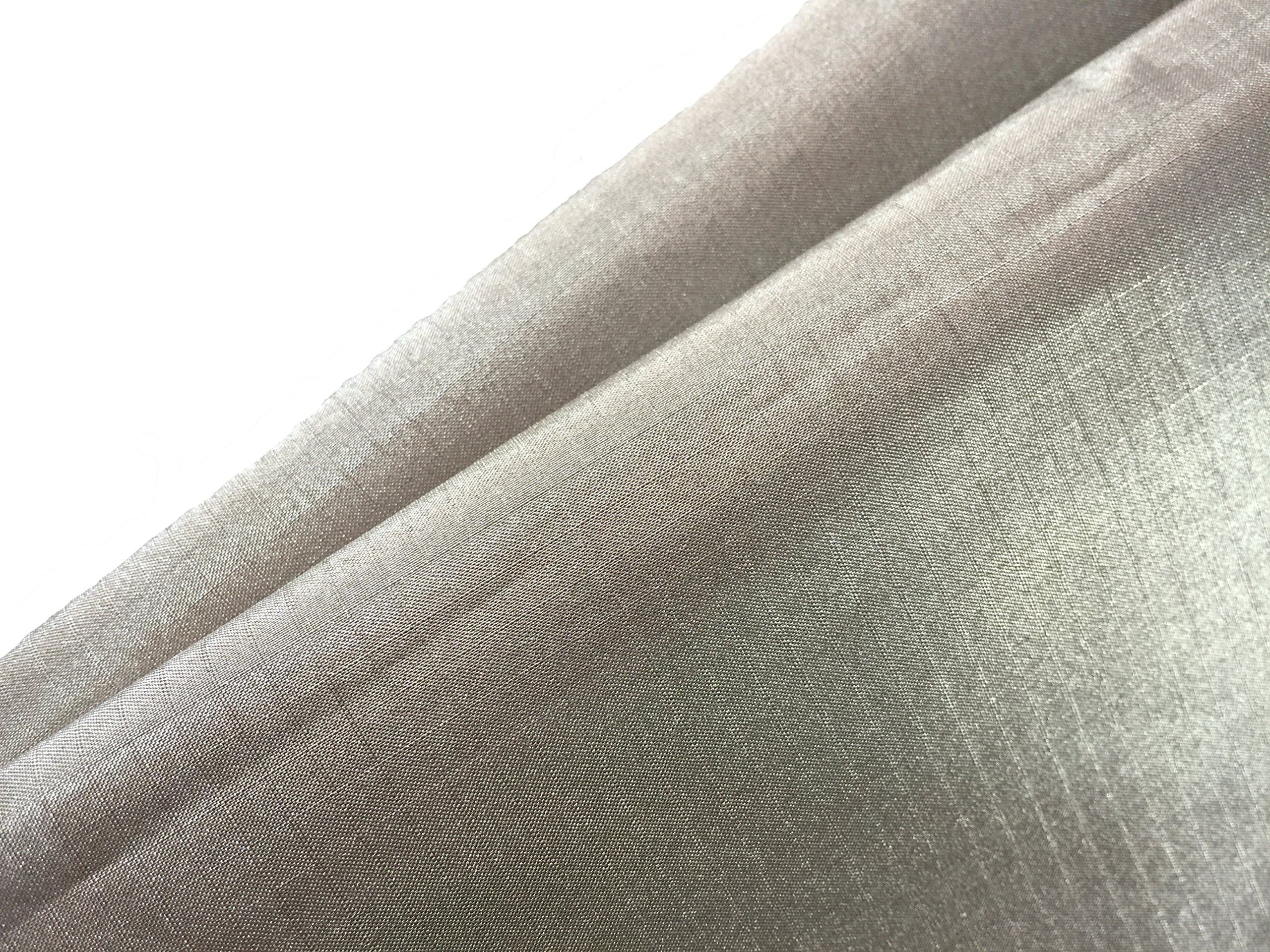 JWtextec Conductive Fabric EMI Shielding Ripstop Style Copper/Nickel Coating Fabric (39.37x19.685 Inches(1mX0.5m))