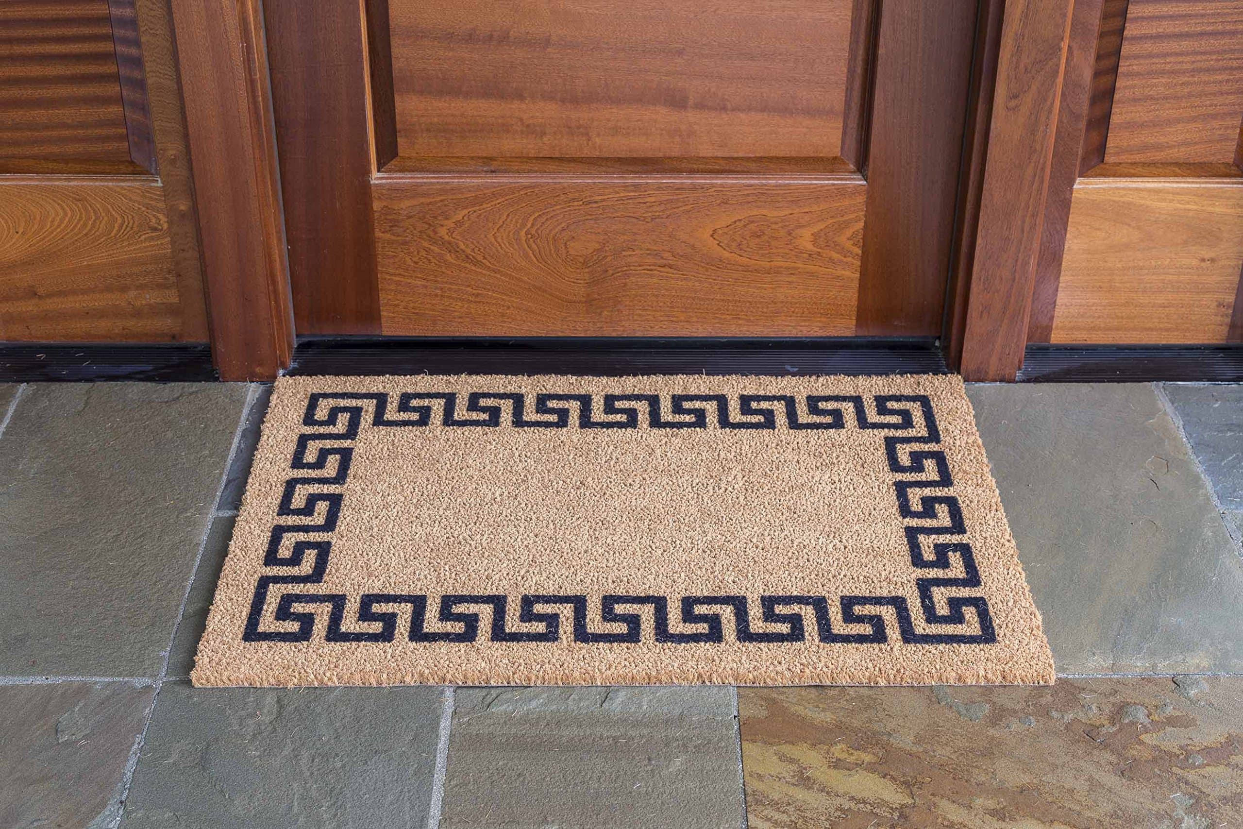 24" x 36" 'Greek Key' Coir Doormat