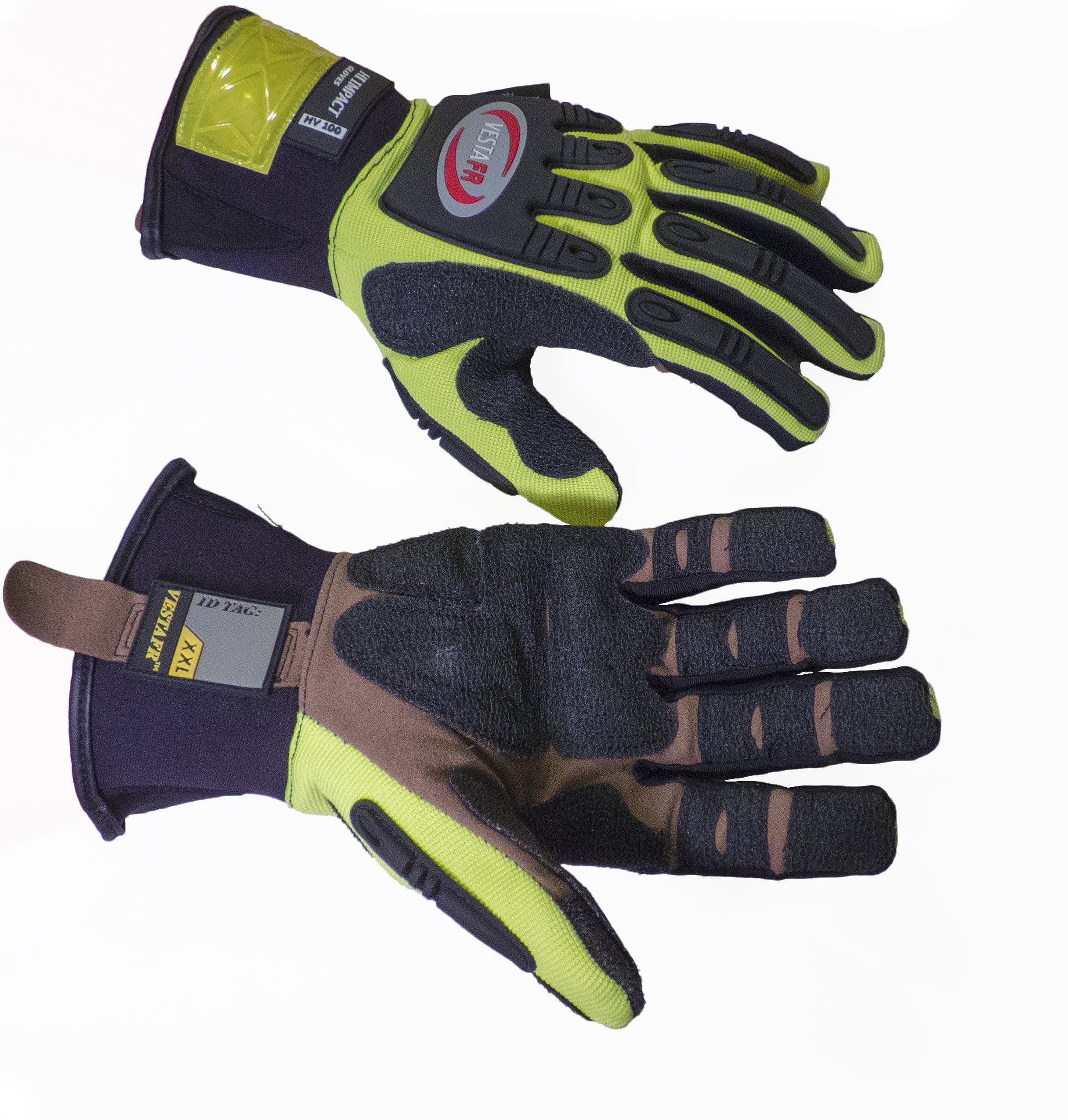 High Visibility Impact Gloves (Kevlar Reinforced)