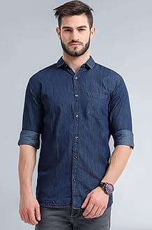 Dark Blue Denim Shirt