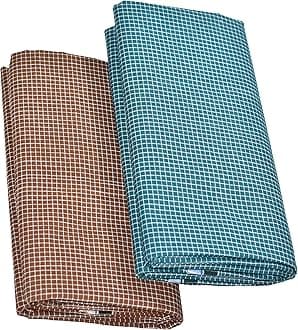 TUNI MANIMen's Cotton Lungi/Stitched/Mini Checked/Length 2.10m (Pack of 2)