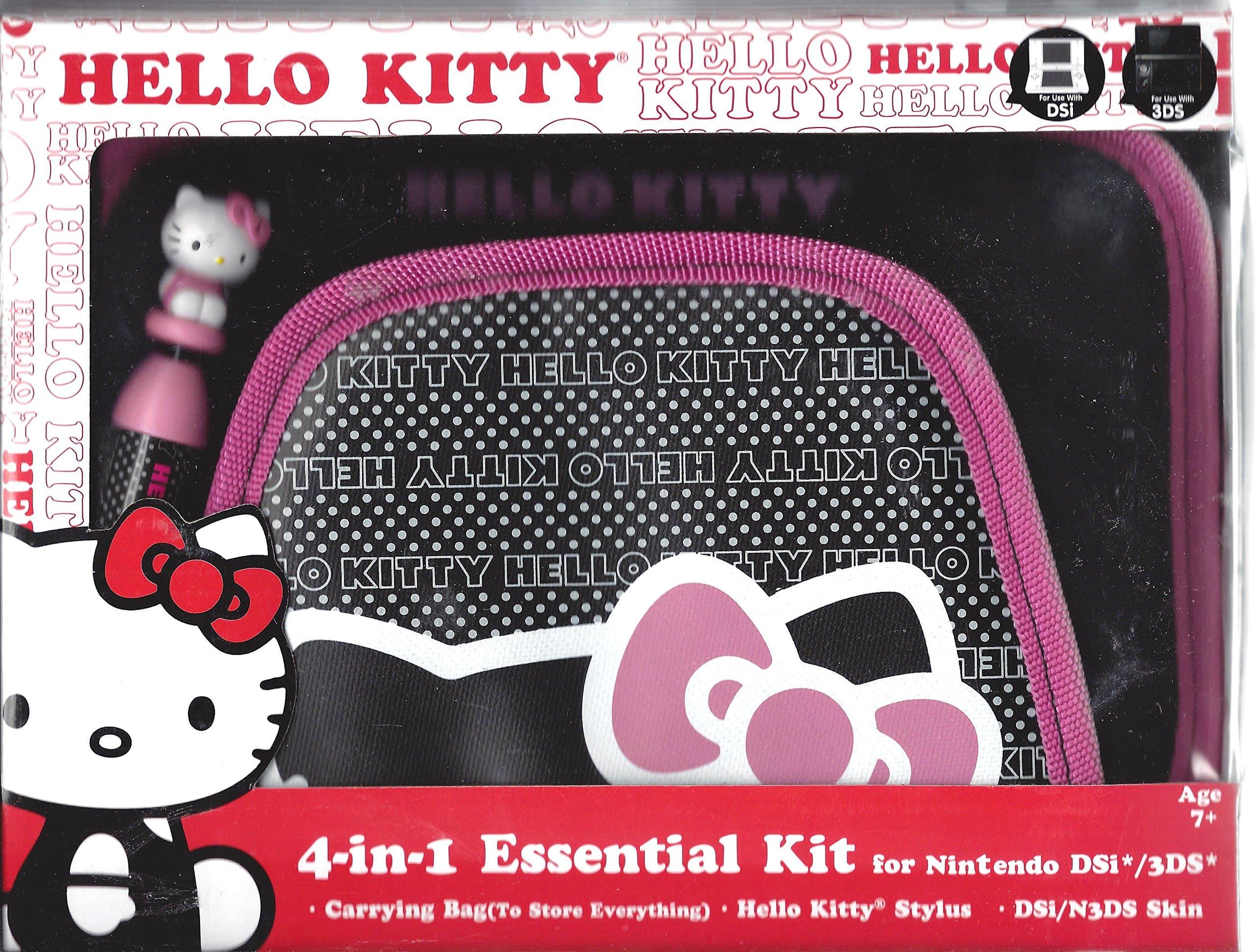 SAKAR Hello Kitty Style Bag -Black/Pink - Nintendo DS